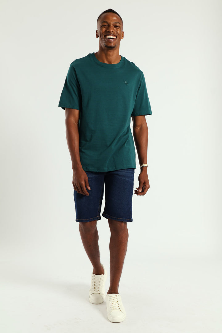 Basic Crew Neck T-Shirt - Teal