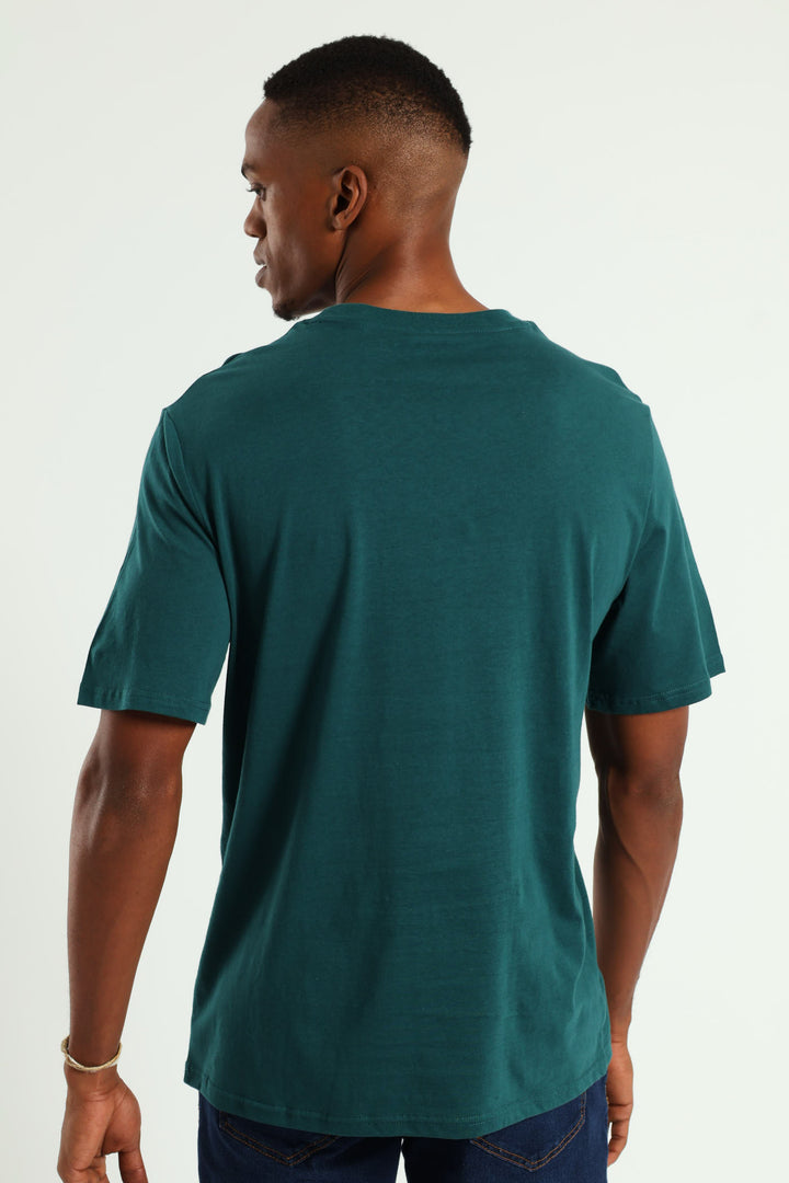 Basic Crew Neck T-Shirt - Teal