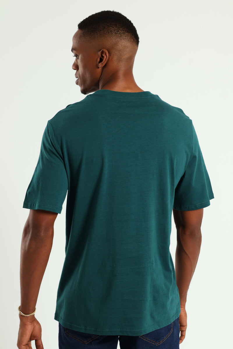 Basic Crew Neck T-Shirt - Teal