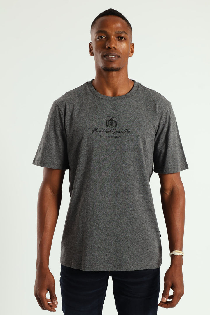Monte Carlo Grand Prix Tee - Charcoal Melange