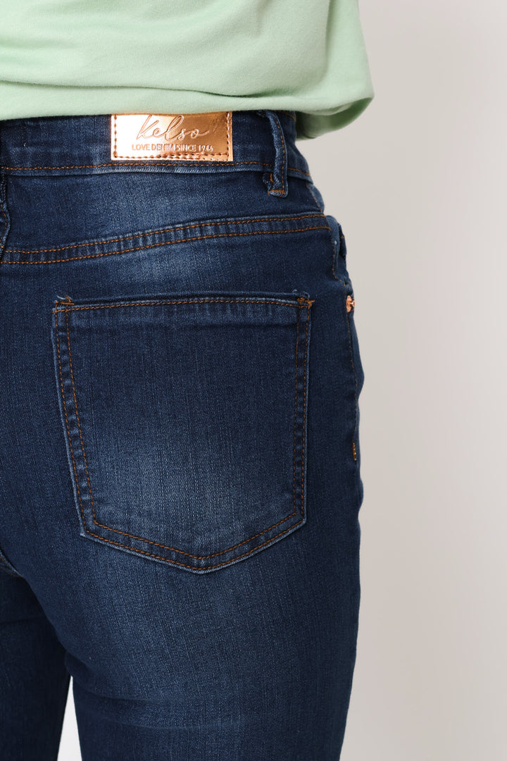 Supersoft Boot Leg Denim Jean - Dark Wash