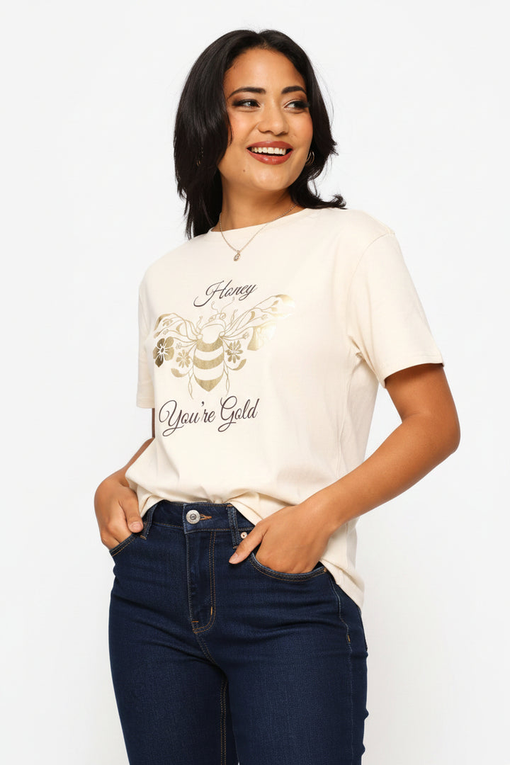Honey Bee Tee - Cement