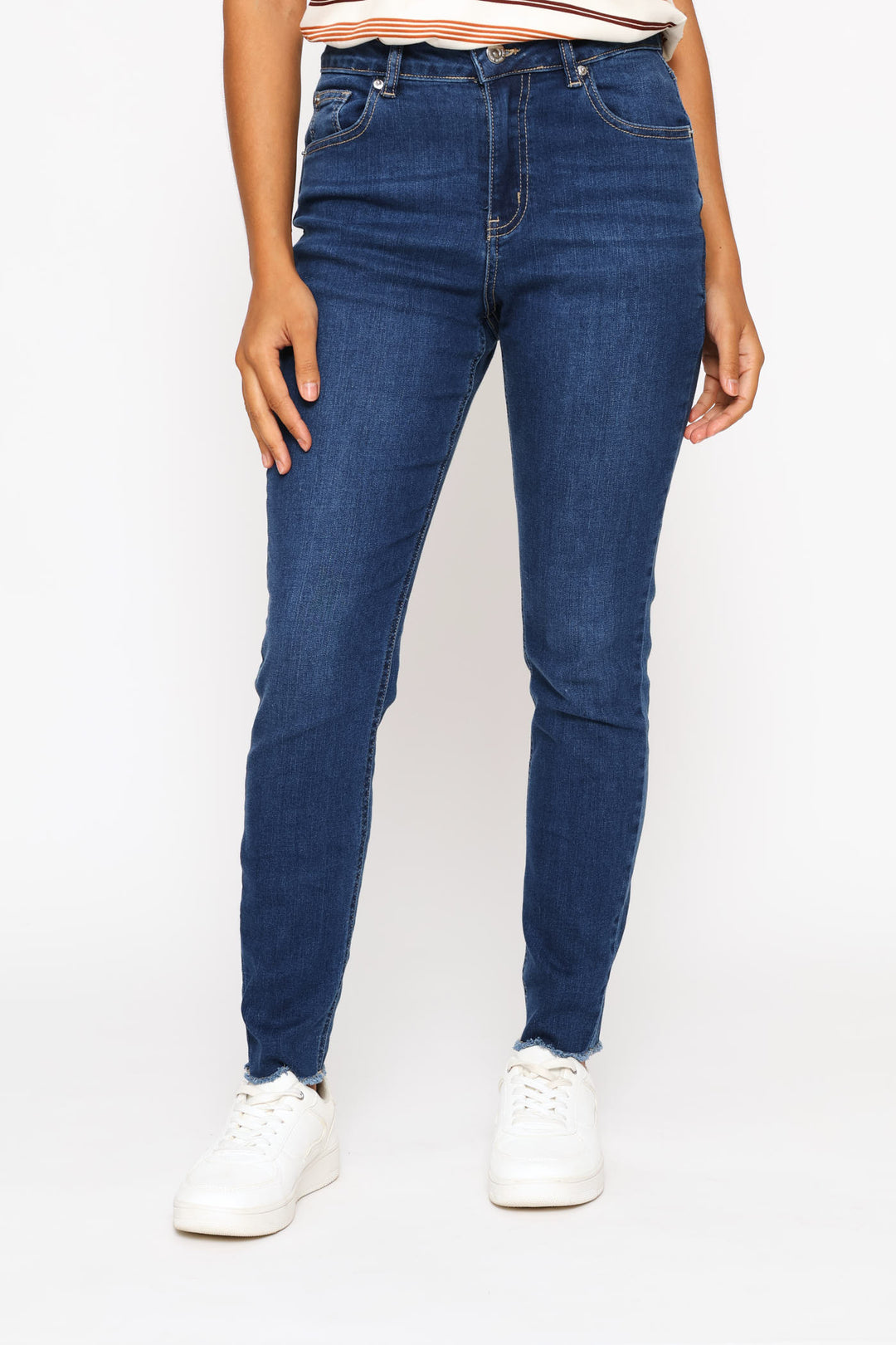 Supersoft Ankle Grazer Skinny Denim - Dark Wash