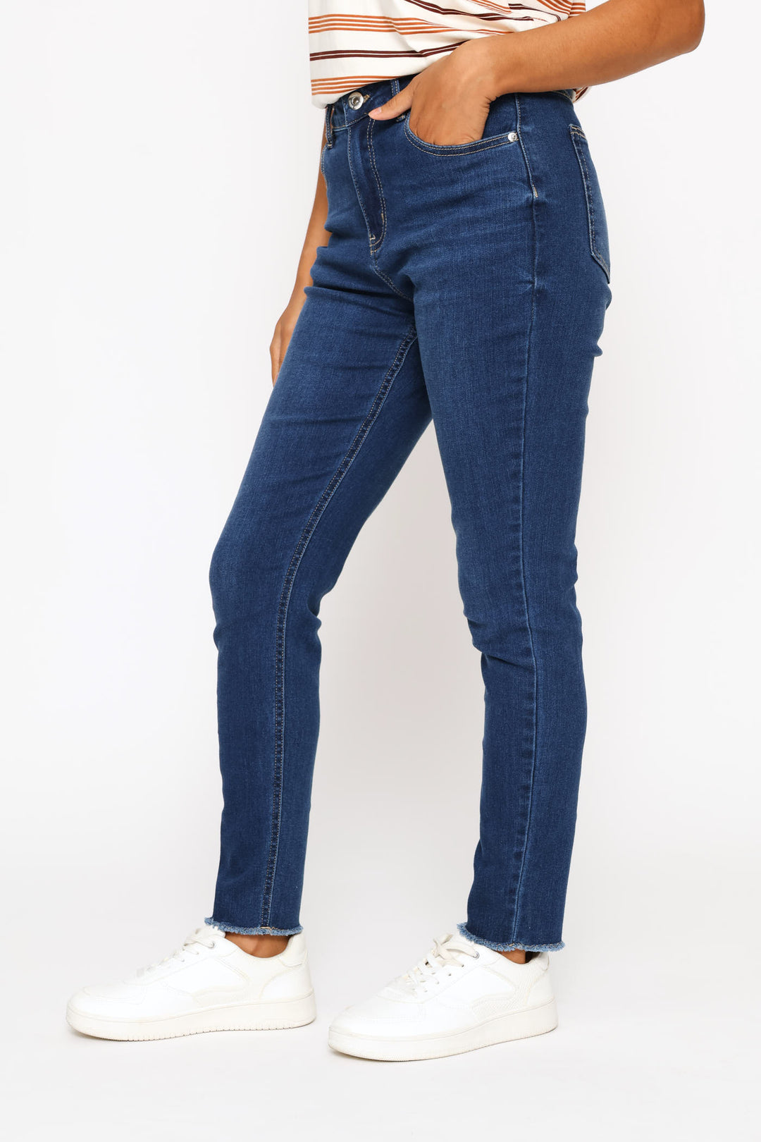 Supersoft Ankle Grazer Skinny Denim - Dark Wash
