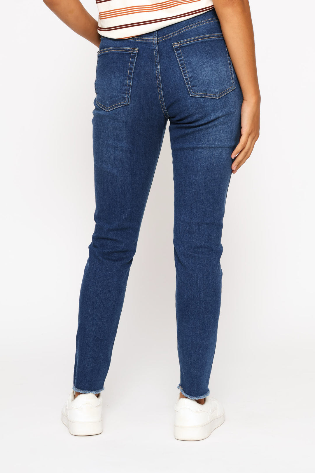 Supersoft Ankle Grazer Skinny Denim - Dark Wash
