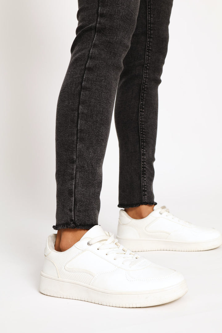 Ankle Grazer Skinny Denim - Black Acid