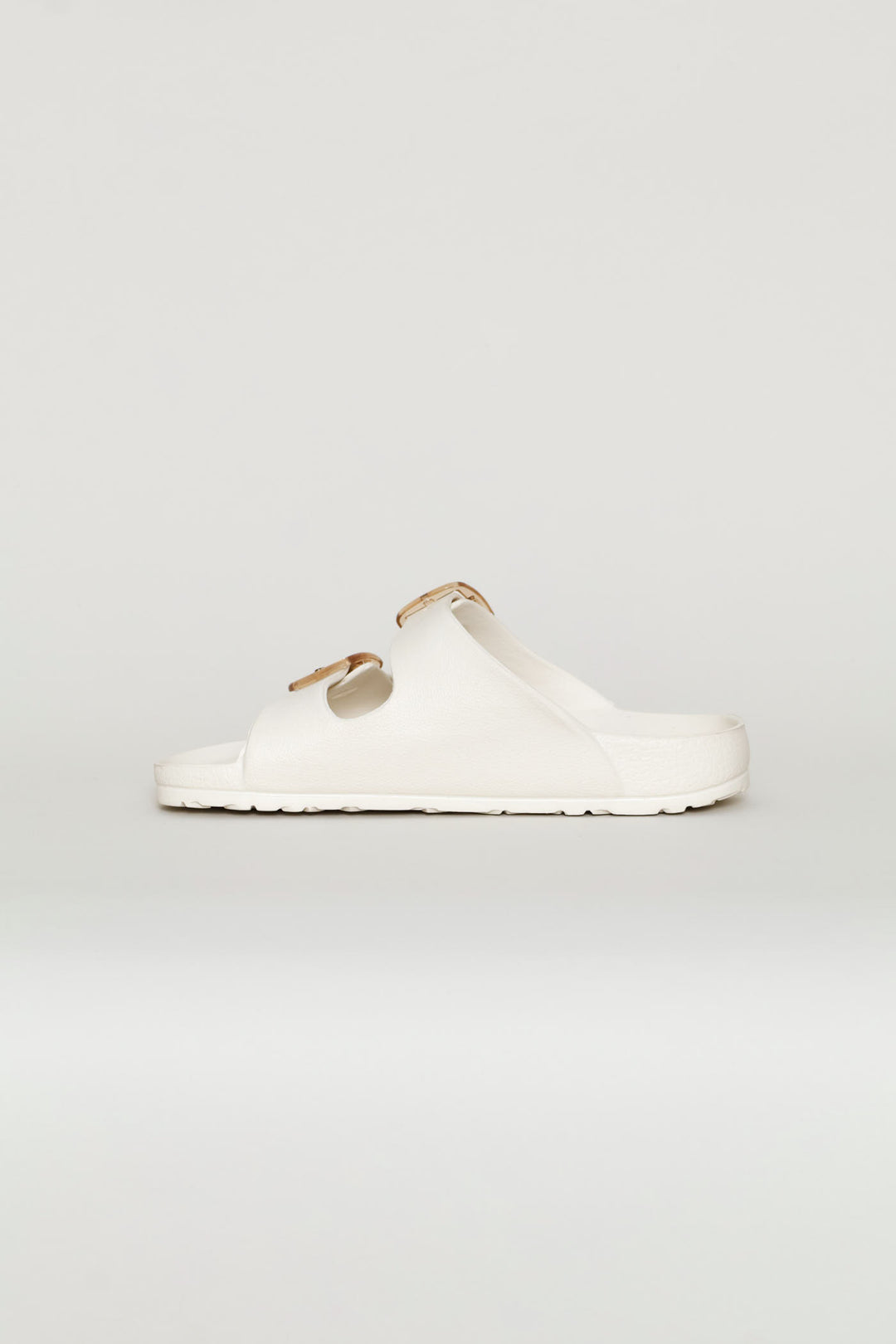 Double Buckle Eva Sandal - Off White