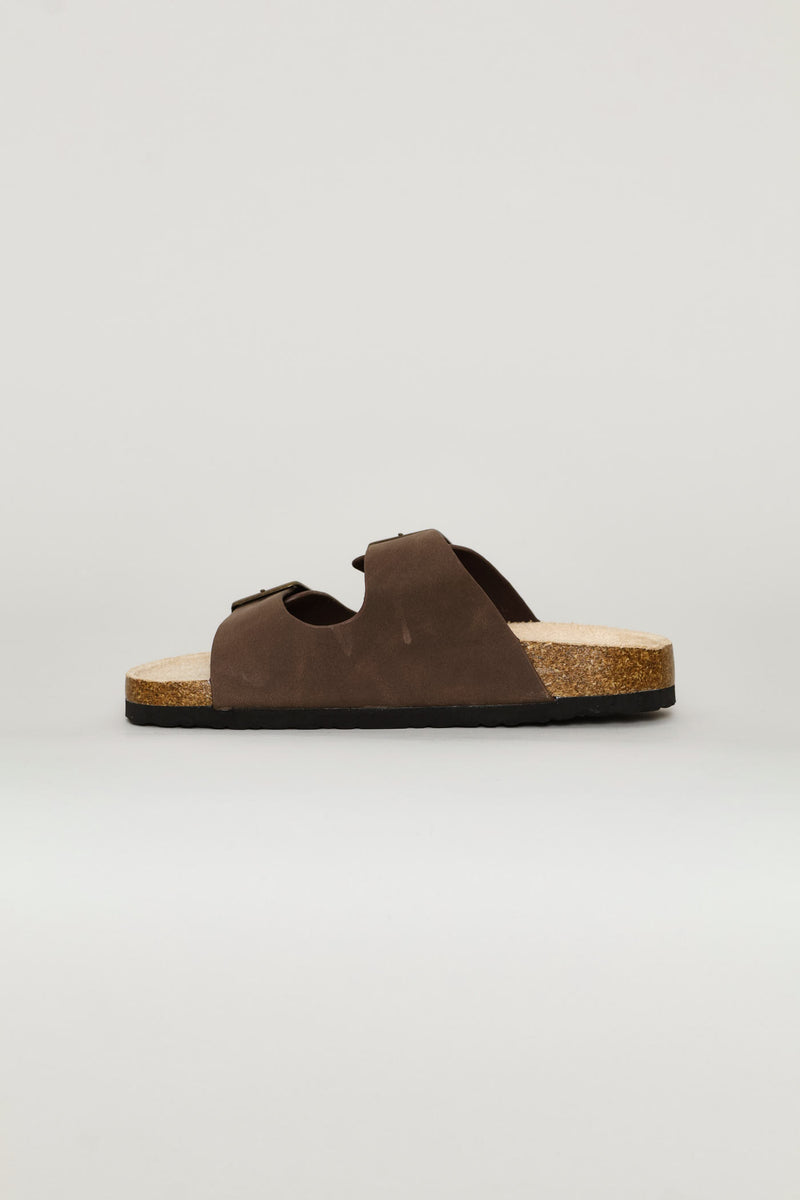 Boys Double Buckle Health Sandal - Brown