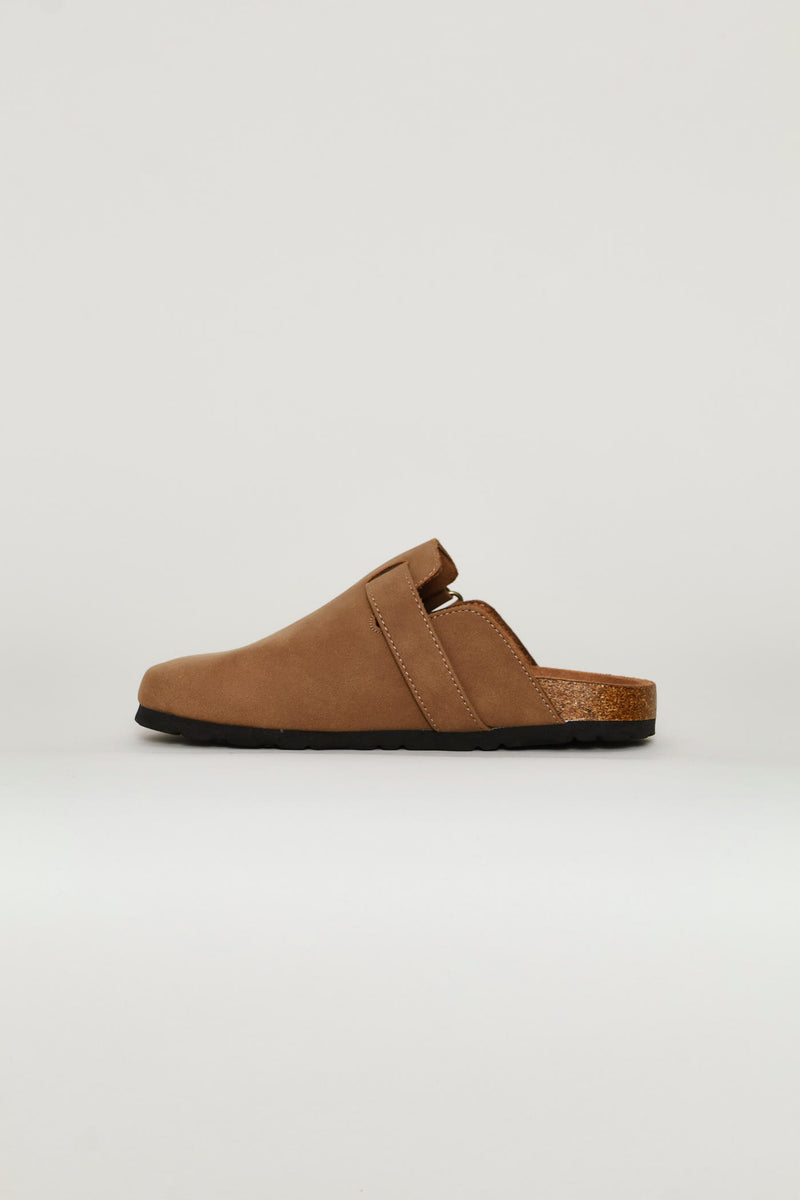 Boys Suede Clog - Taupe