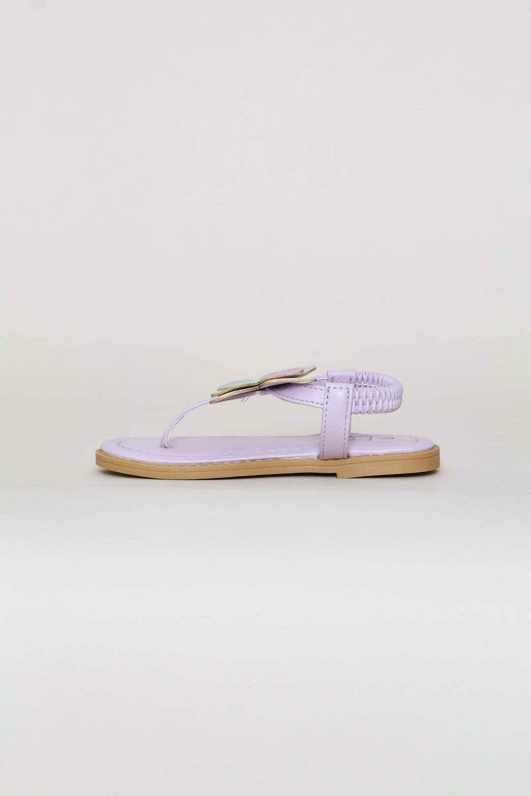 Pre-Girls Butterfly Glitter Thong Sandal - Lilac