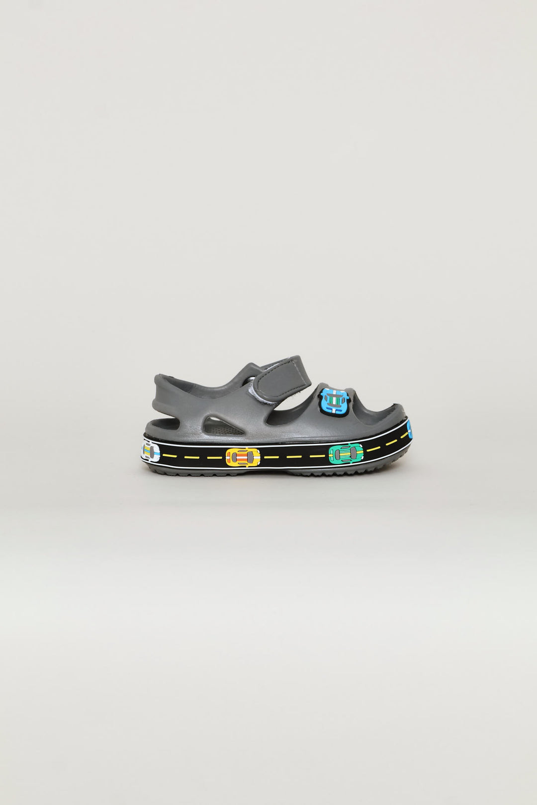 Pre-Boys Moulded Open Toe Adventure Sandal - Charcoal