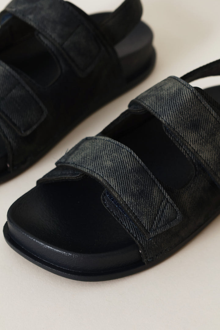 Pre-Boys Double Band Comfort Sandal - Navy
