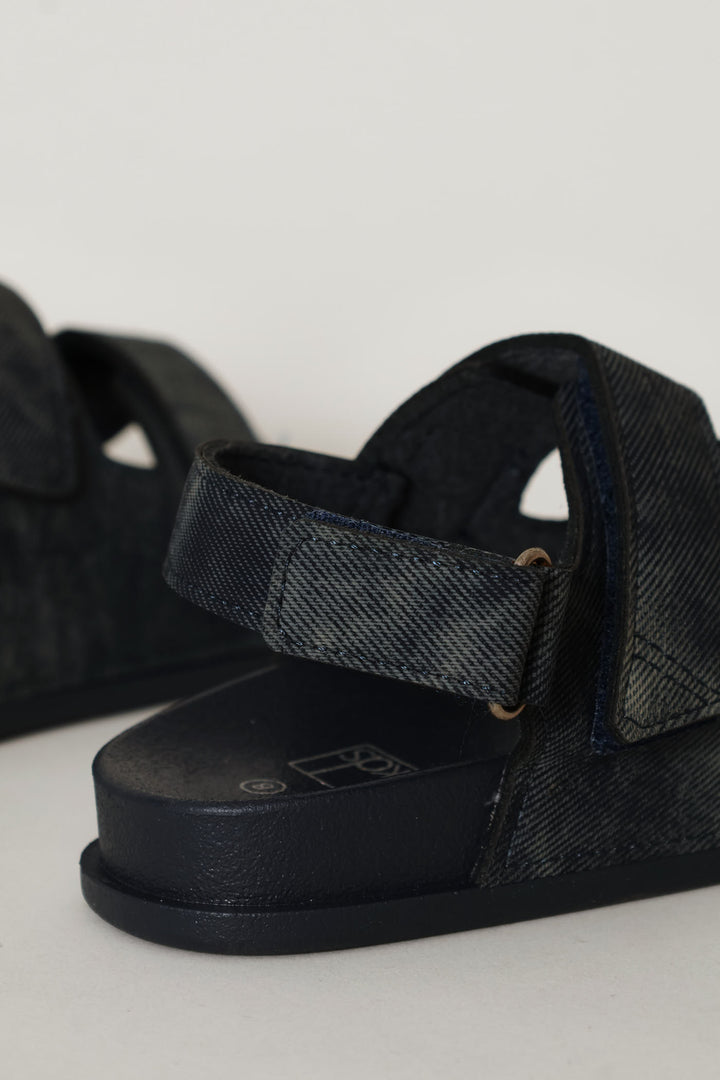 Pre-Boys Double Band Comfort Sandal - Navy