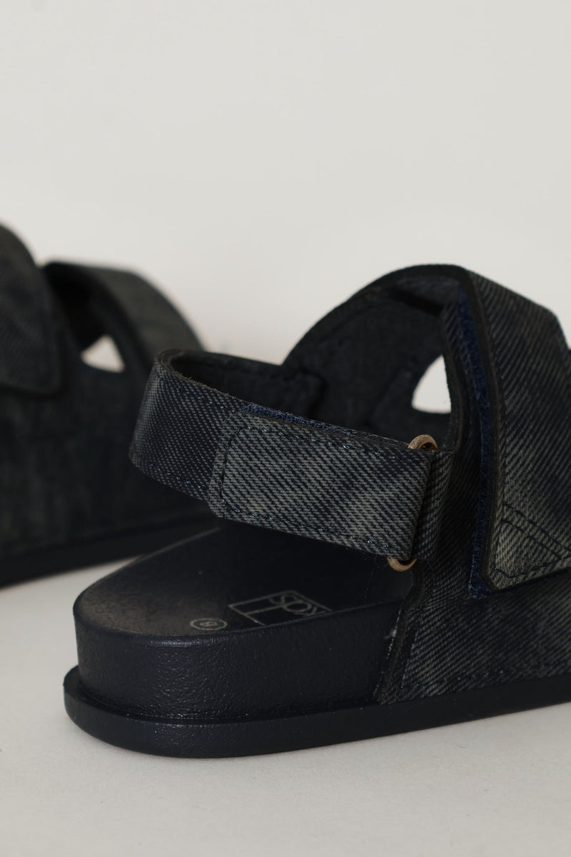 Pre-Boys Double Band Comfort Sandal - Navy