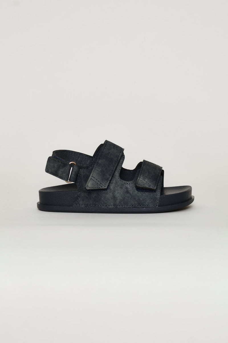 Pre-Boys Double Band Comfort Sandal - Navy