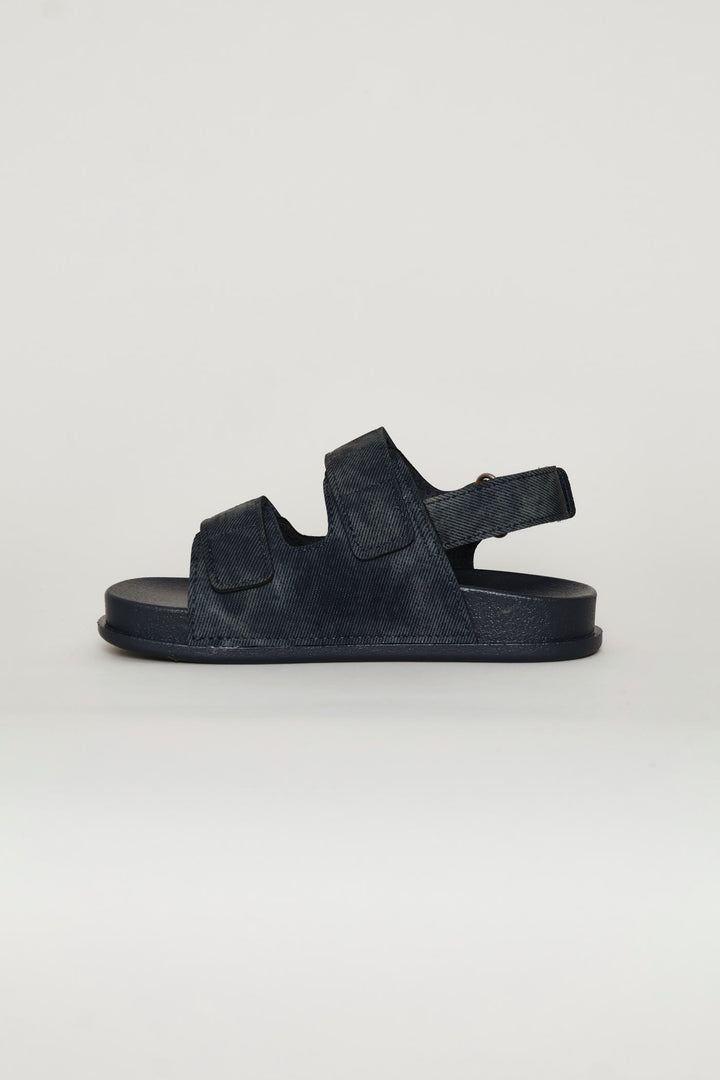 Pre-Boys Double Band Comfort Sandal - Navy