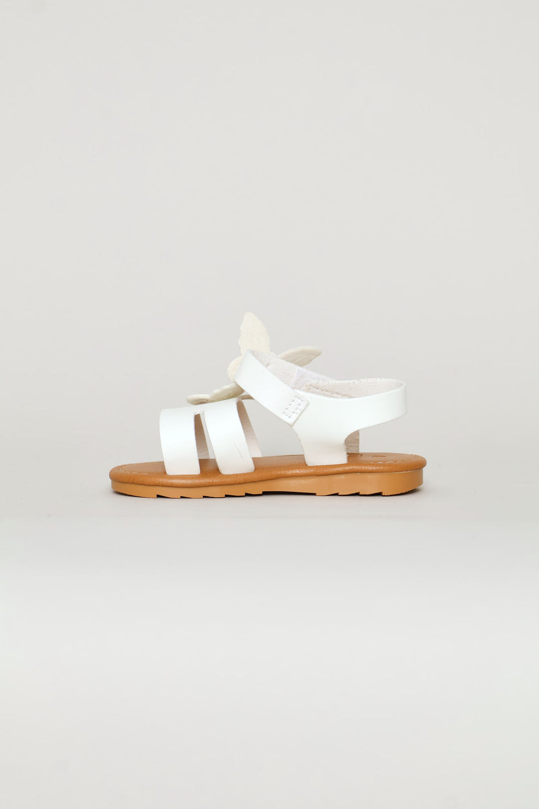 Pre-Girls Butterfly Comfort Sandal - White
