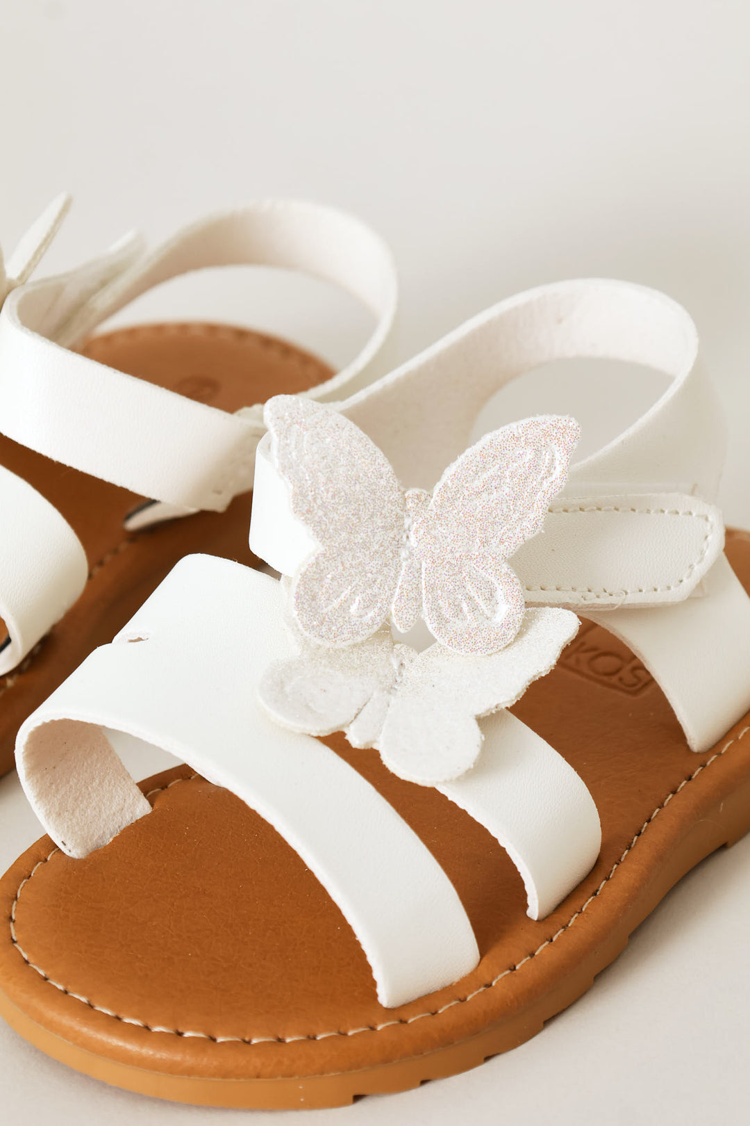 Pre-Girls Butterfly Comfort Sandal - White