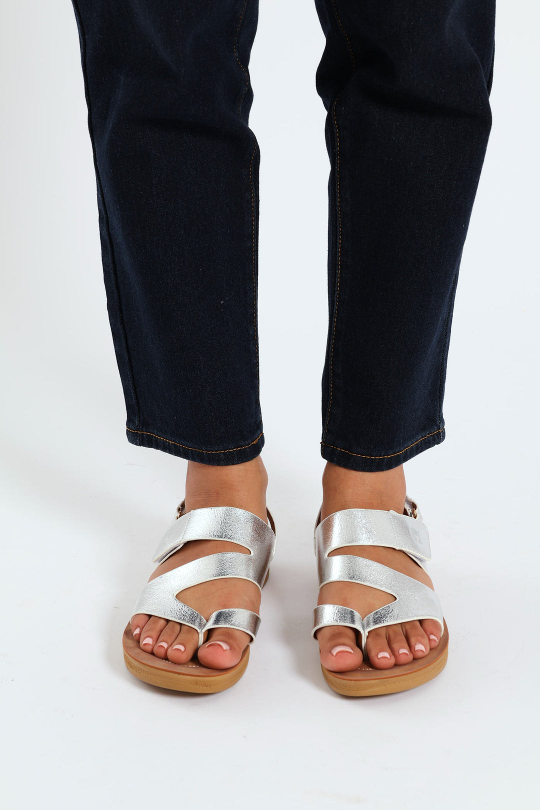 Gigi X Over Comfort Sandal - Silver