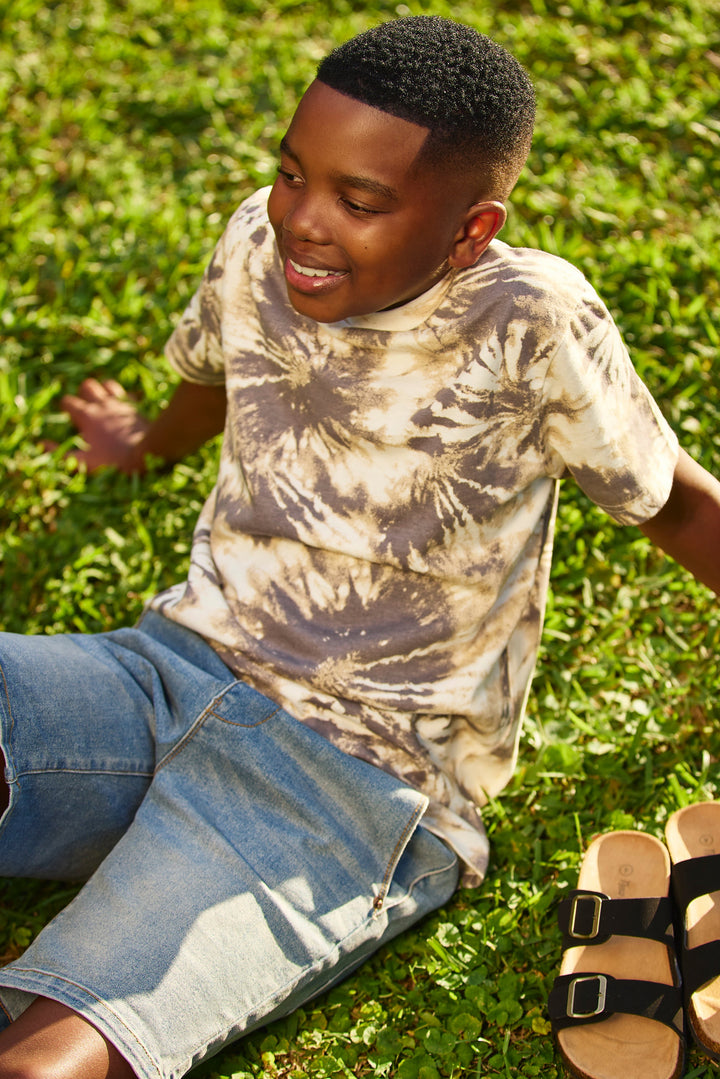 Boys Tie Dye T-Shirt - Fatigue