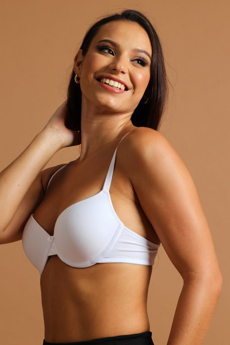 2 Pack Push Up Bra - Black/White