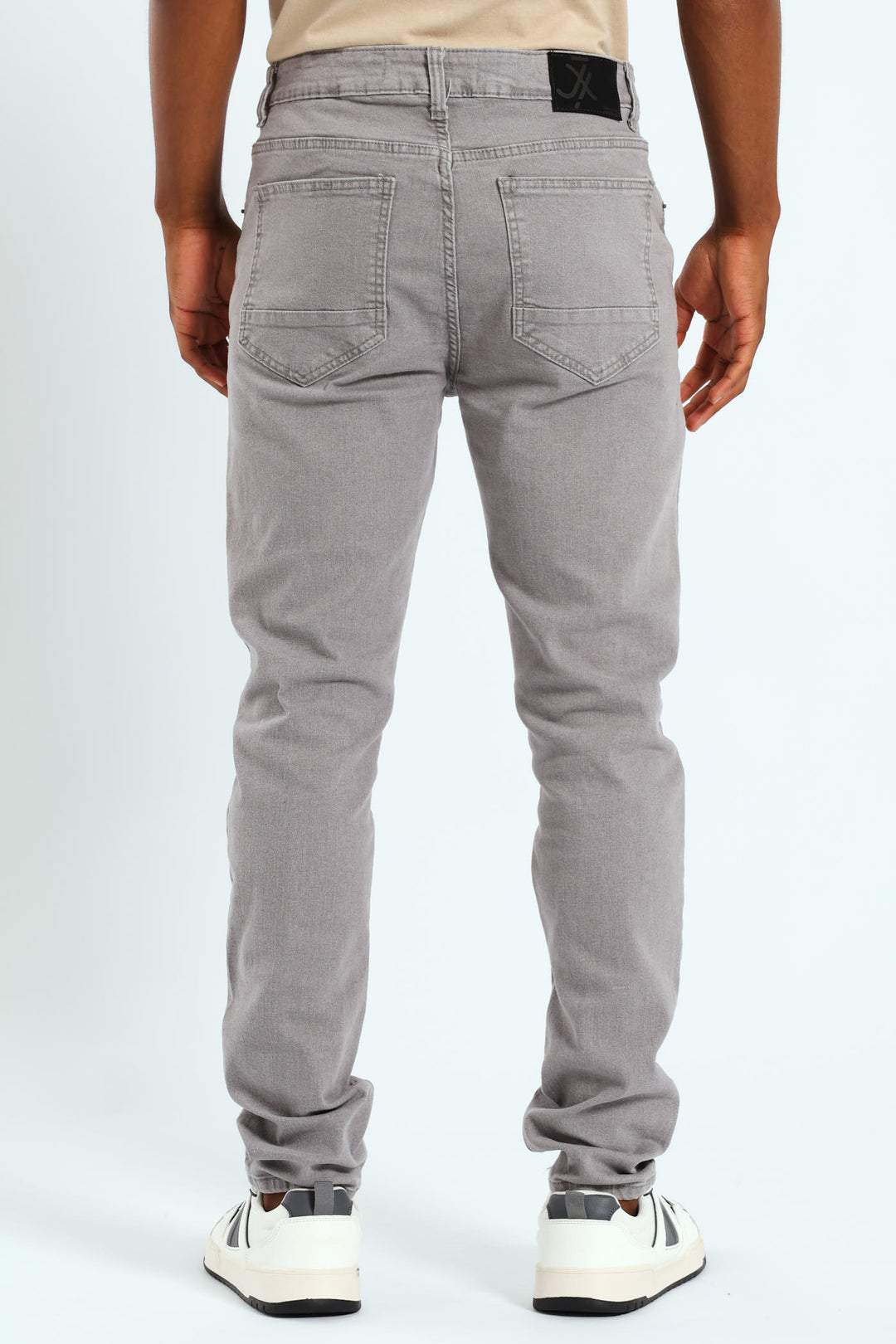 Worn In Skinny Denim Jean - Grey