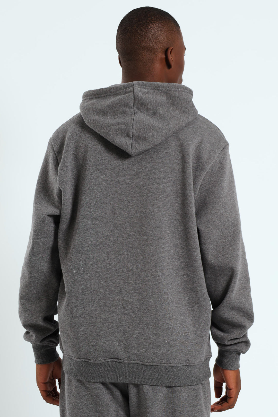 Hoody Track Top - Charcoal Melange