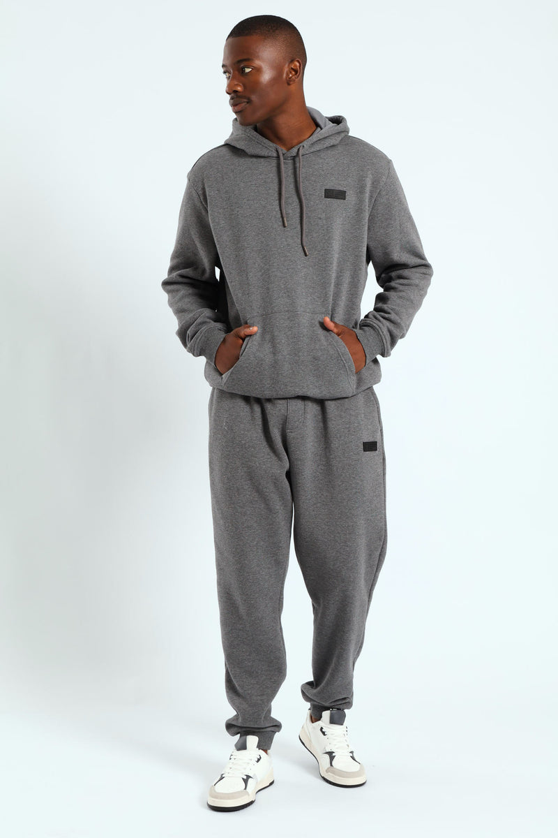 Basic Fleece Jogger - Charcoal Melange