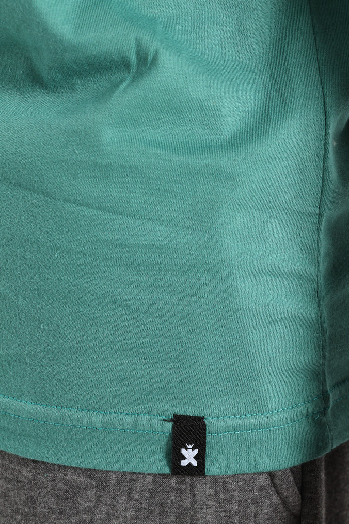 Block Car Front & Back Printed Tee - Teal