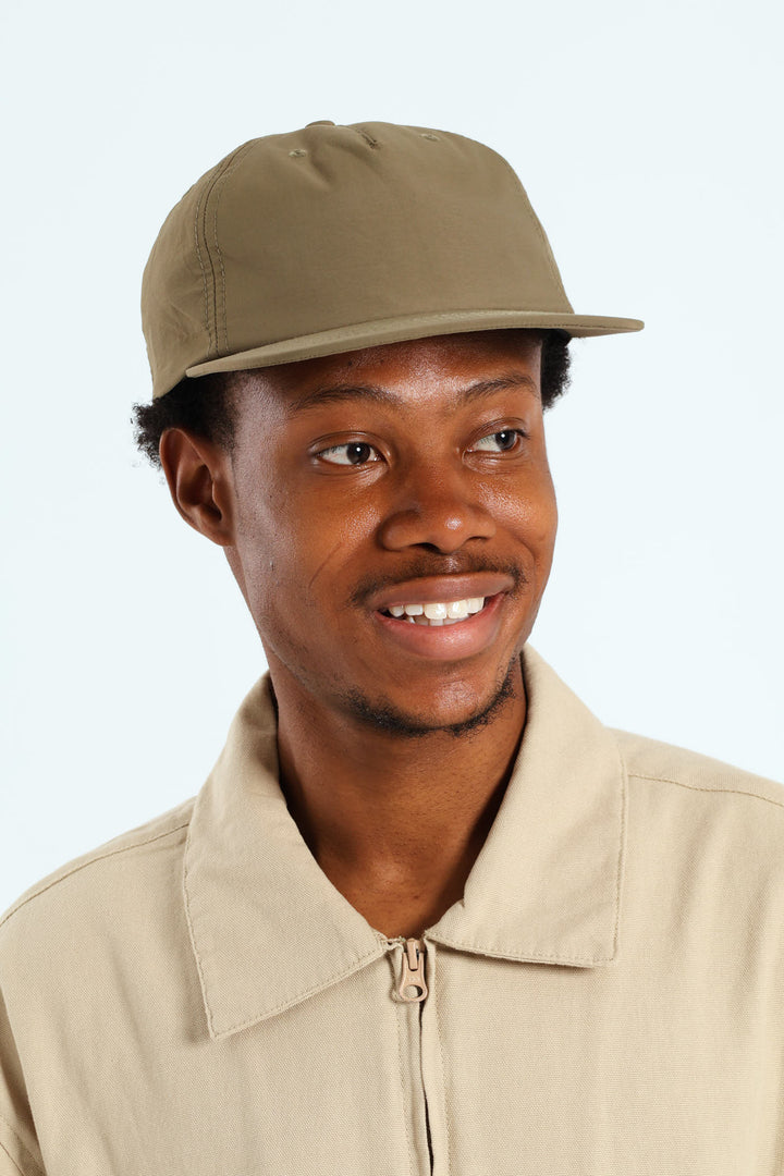 Plain Nylon Cap - Military Green