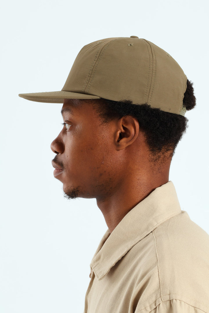 Plain Nylon Cap - Military Green