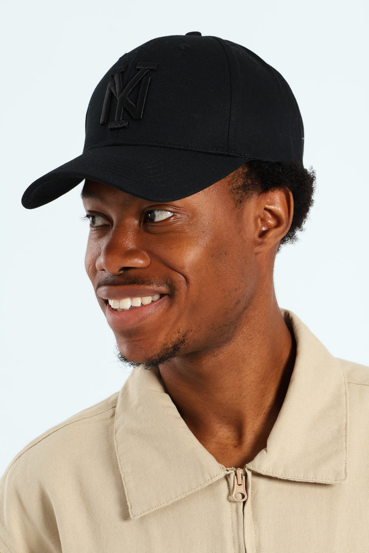 NY Tonal Embroidery Cap - Black