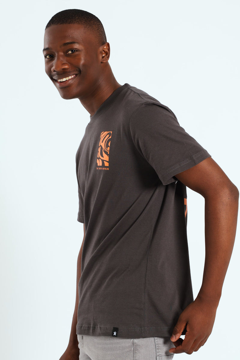 Truth Front & Back Printed Tee - Charcoal