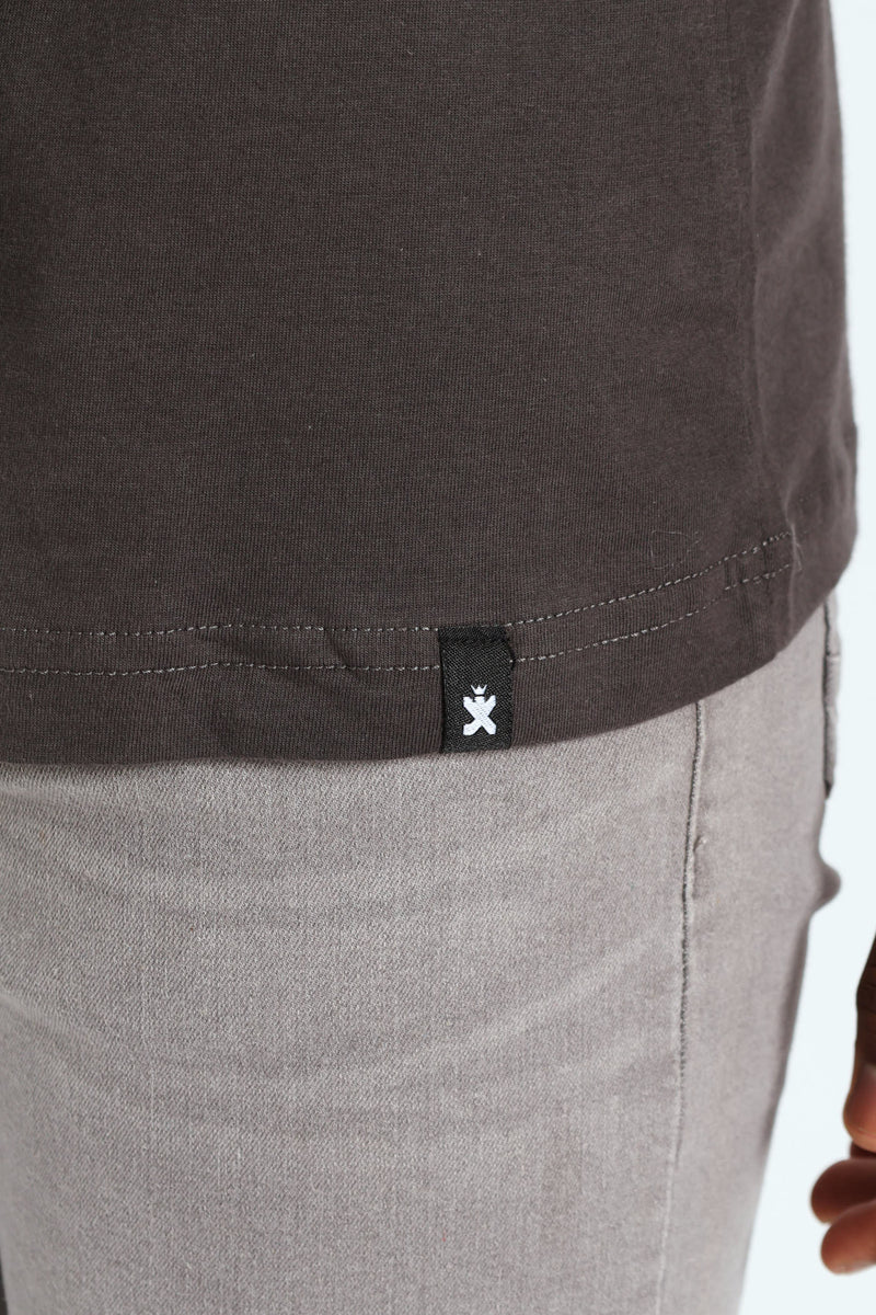 Truth Front & Back Printed Tee - Charcoal