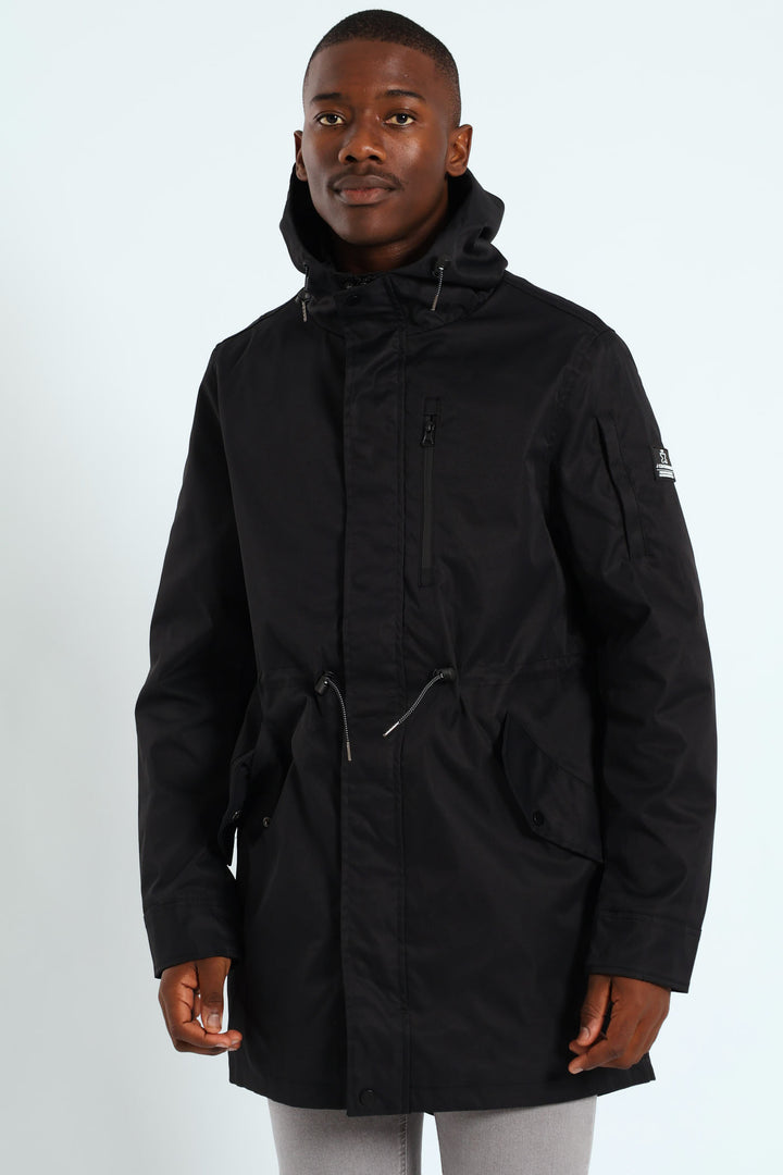 Longer Length Jacket - Black