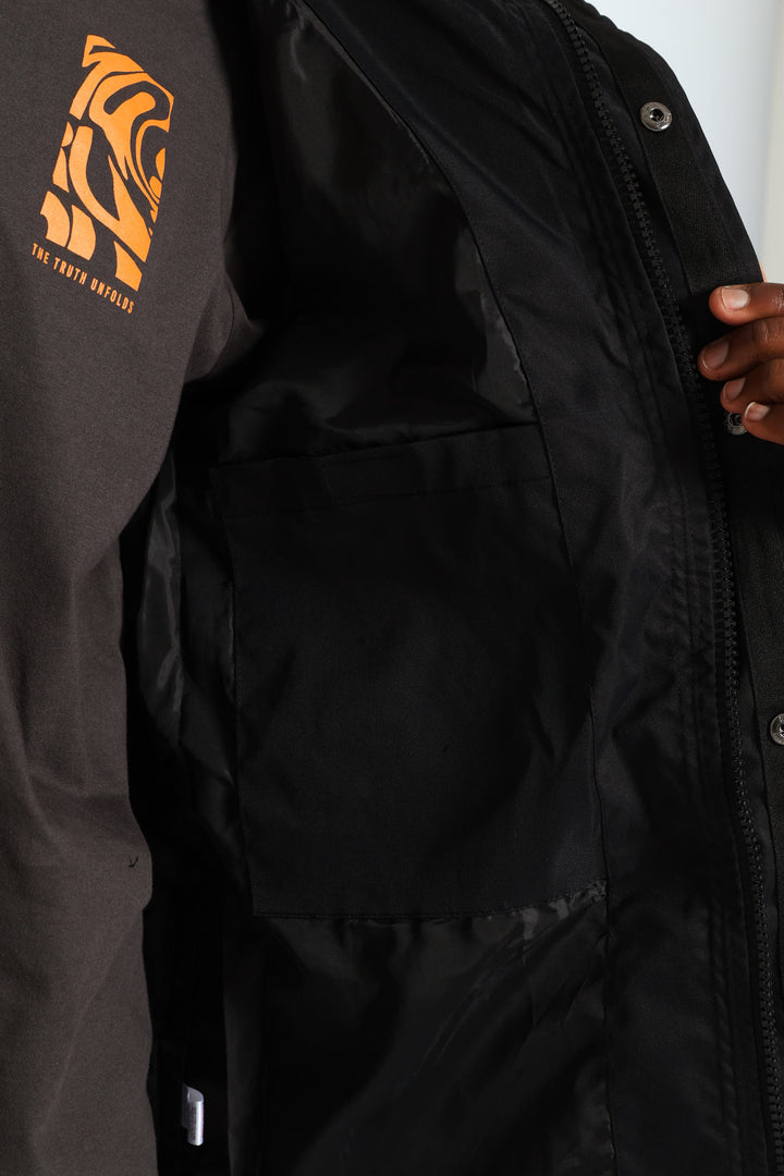 Longer Length Jacket - Black