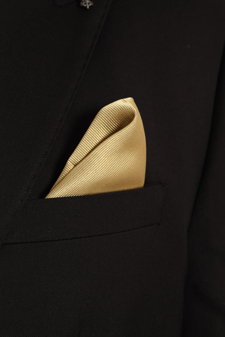 Slim Fashion Tie & Pocket Square Set - Navy