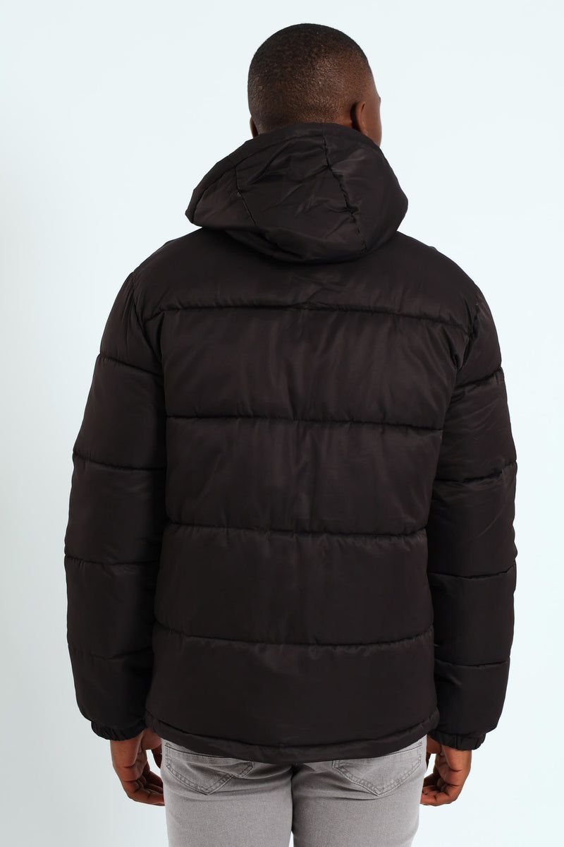 Hooded Puffer - Black