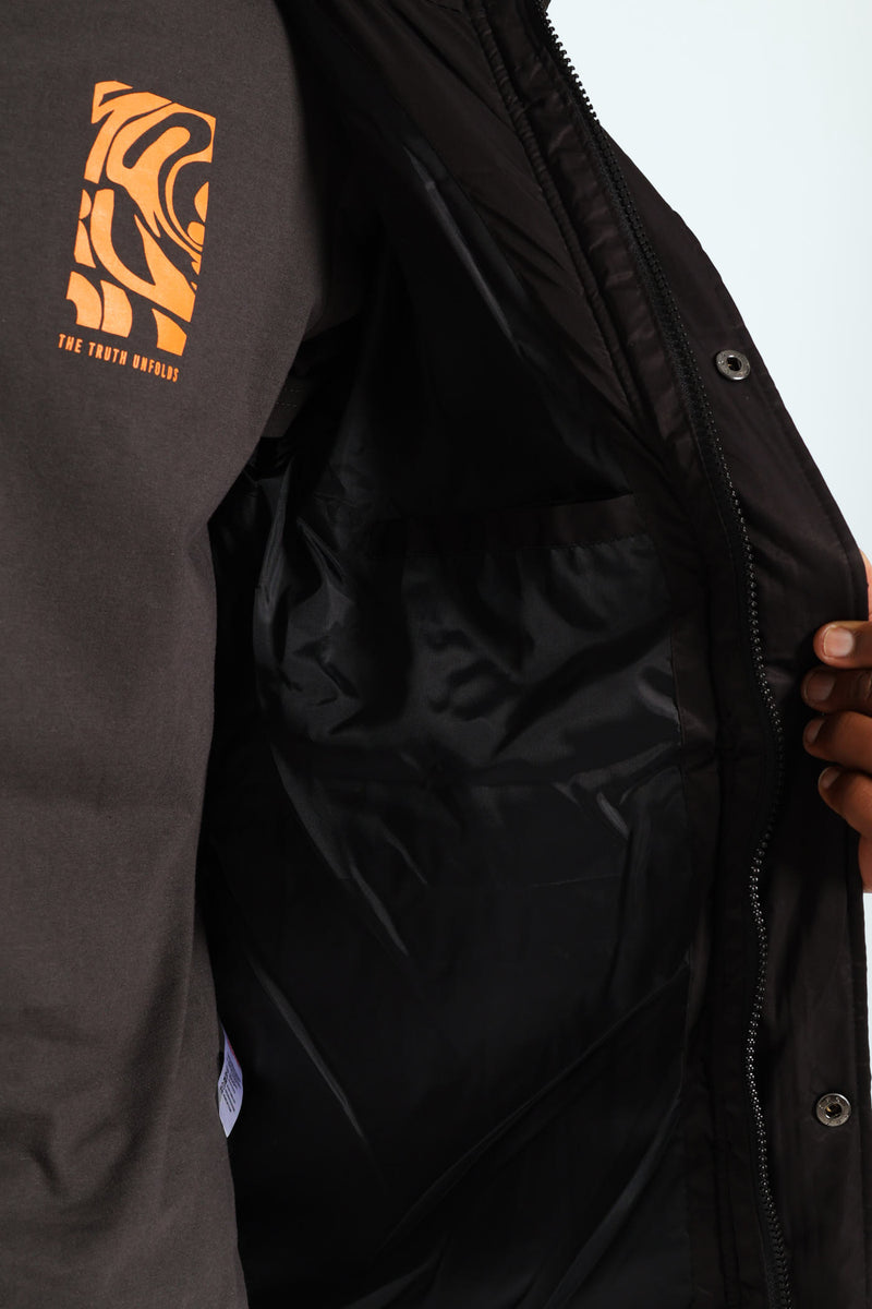 Hooded Puffer - Black