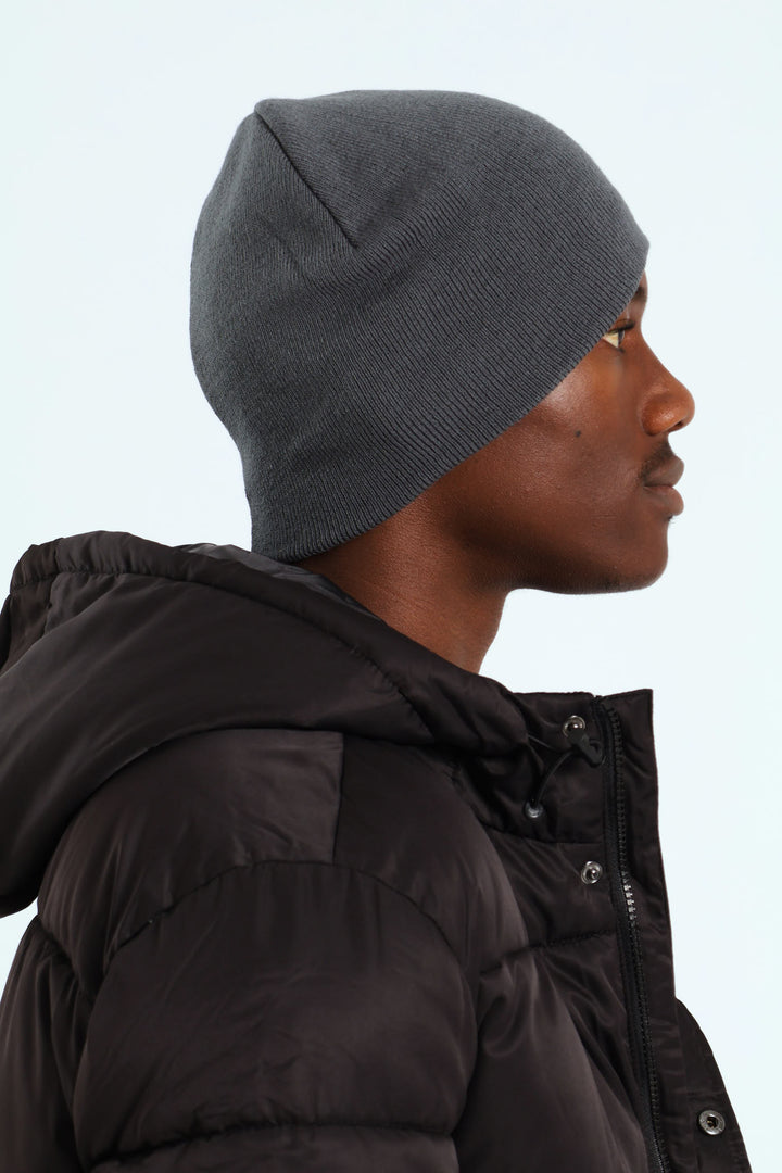 Micro Knit Beanie - Charcoal
