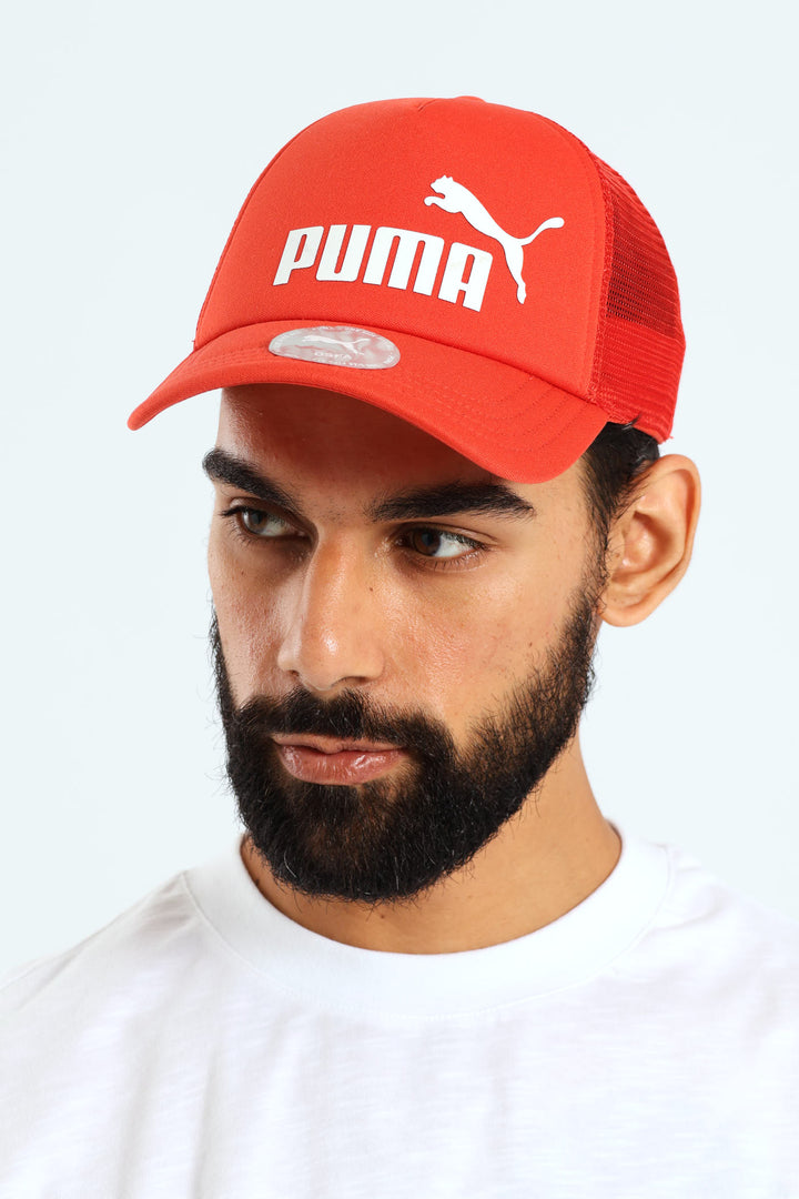 Essential Logo Trucker Cap - Rust