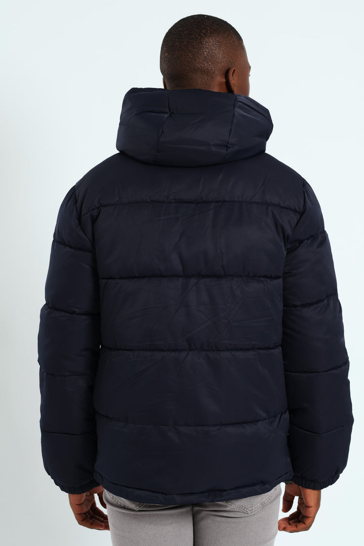 Hooded Puffer - Navy