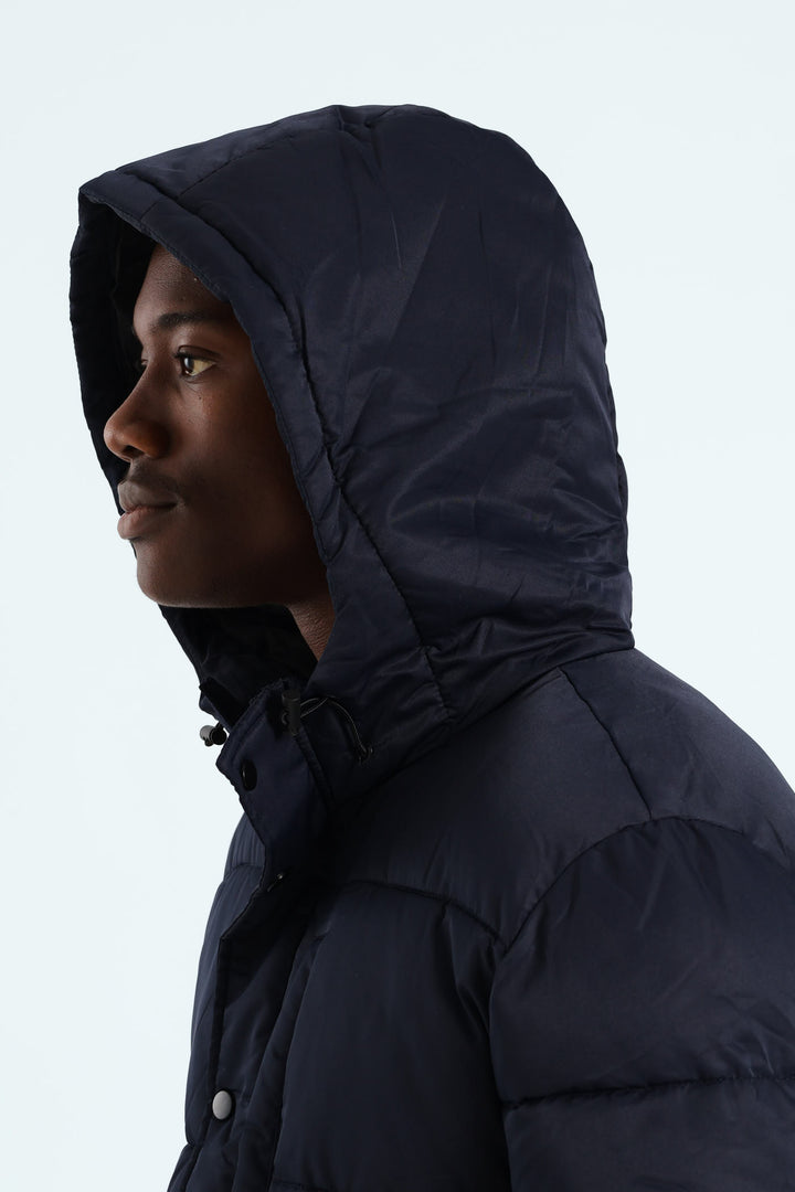 Hooded Puffer - Navy