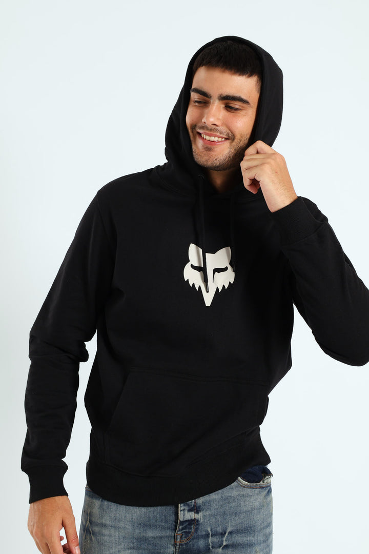 Fleece Head Pullover - Black