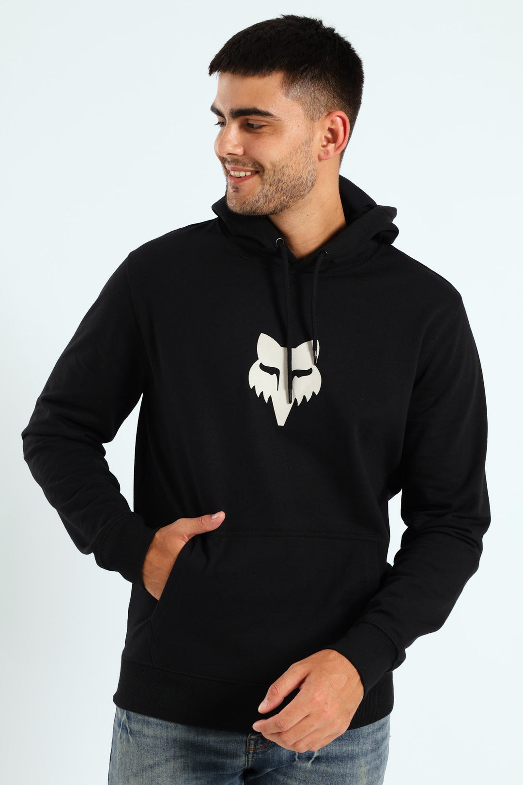 Fleece Head Pullover - Black