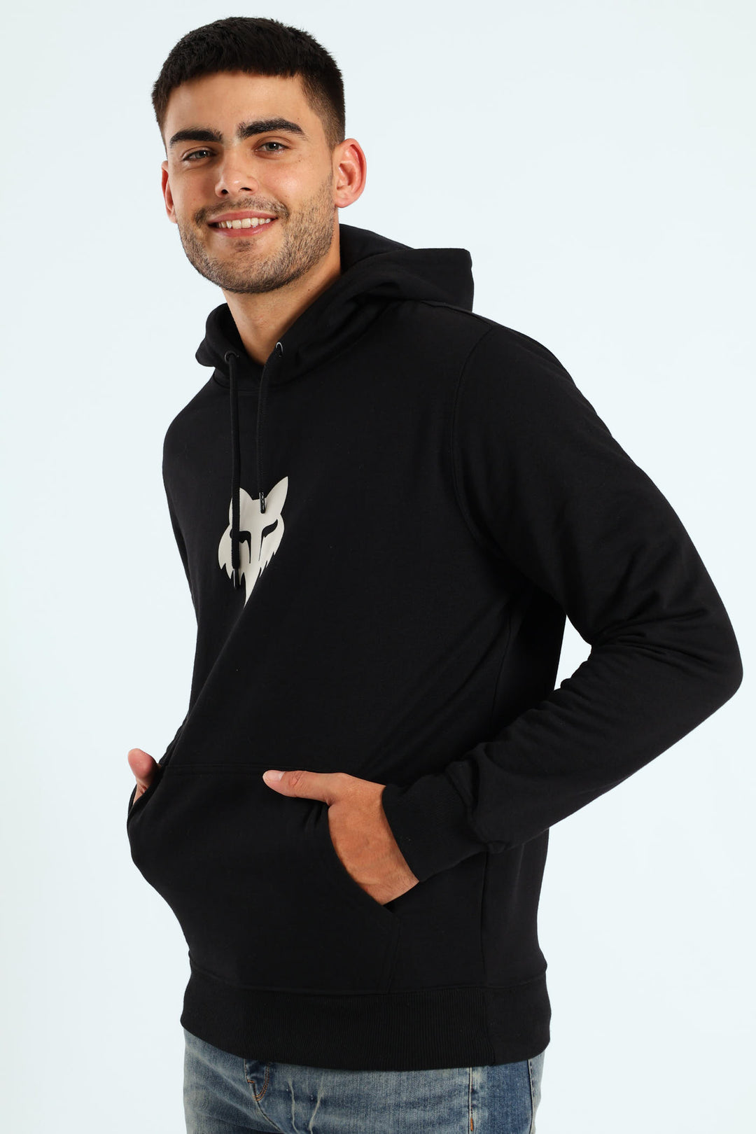 Fleece Head Pullover - Black