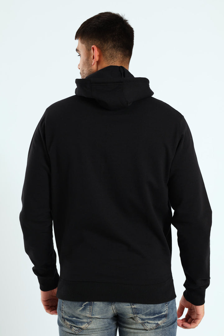 Fleece Head Pullover - Black