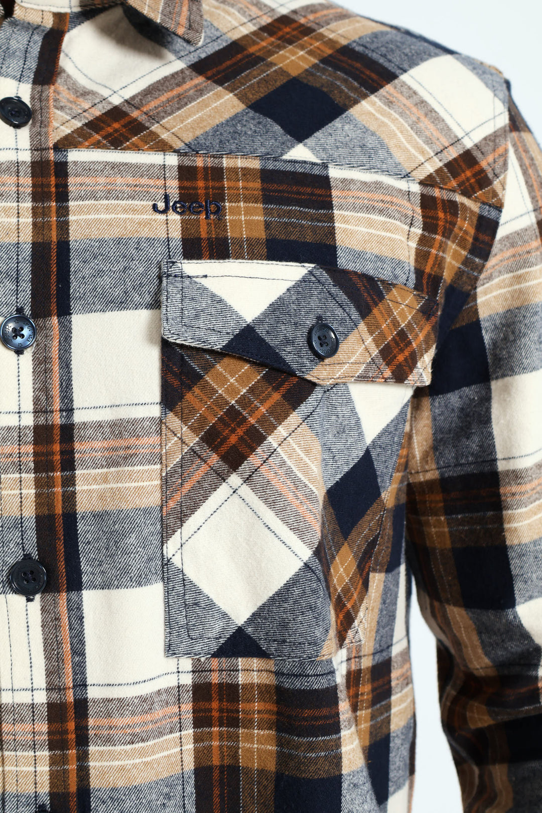 Heavy Weight Flannel Shirt - Black