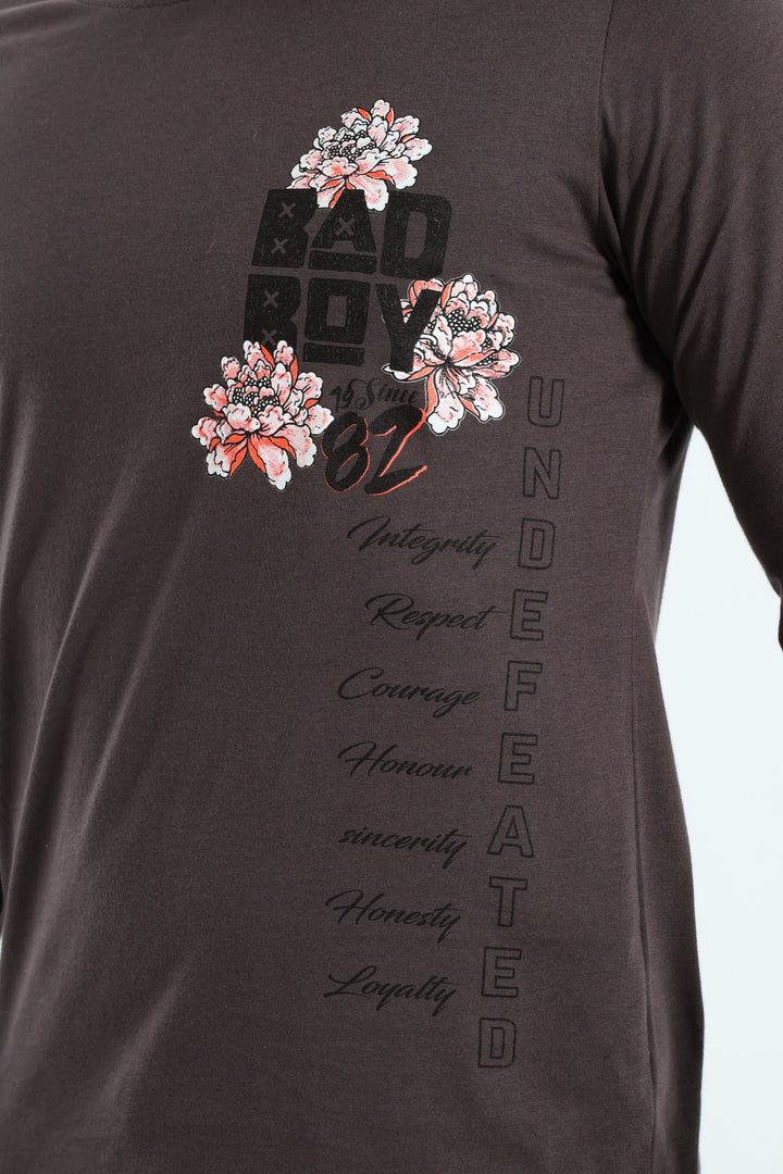 Oni Long Sleeve Tee - Charcoal