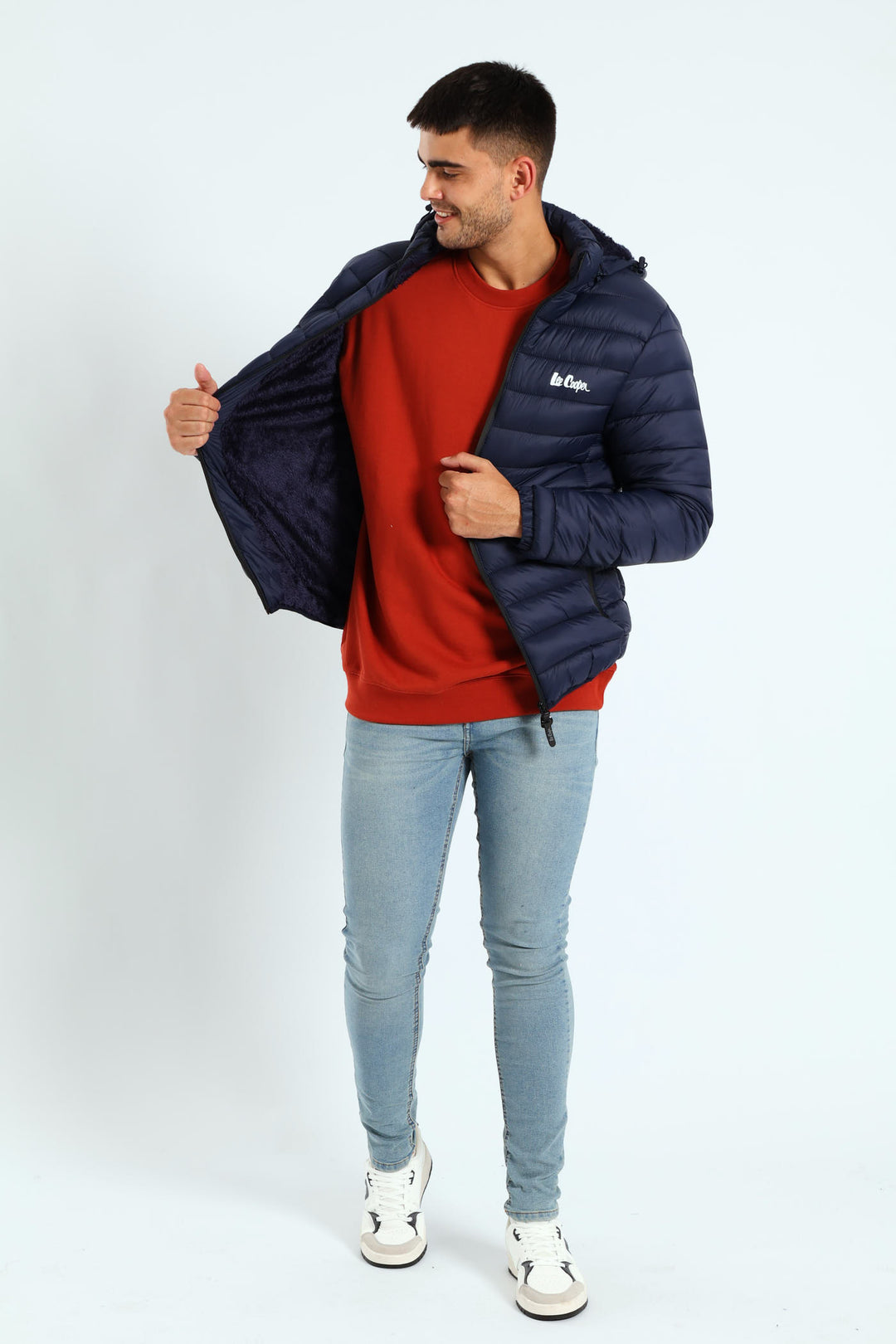 Billy Fur Lined Puffer Jacket - Navy